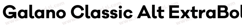 Galano Classic Alt ExtraBold字体转换